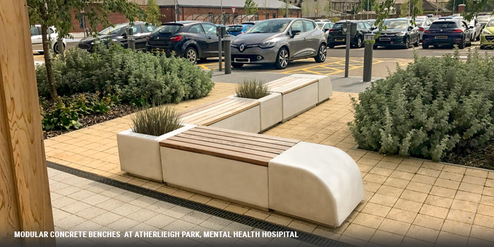 Modular concrete at atherleigh park hospital