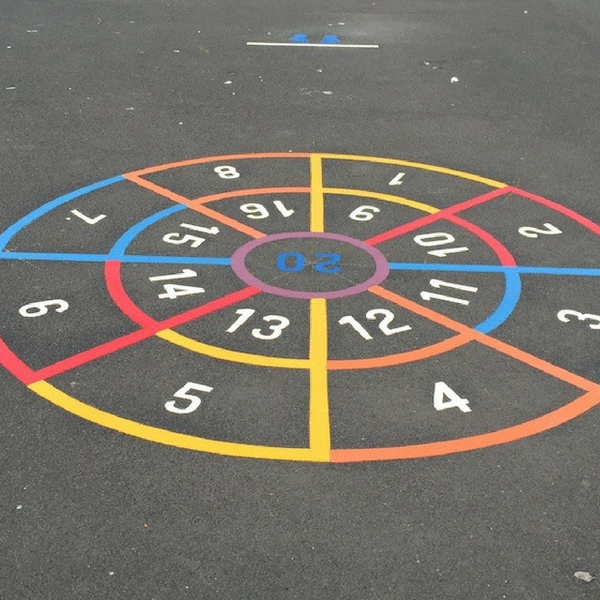 Bullseye Target Playground Markings