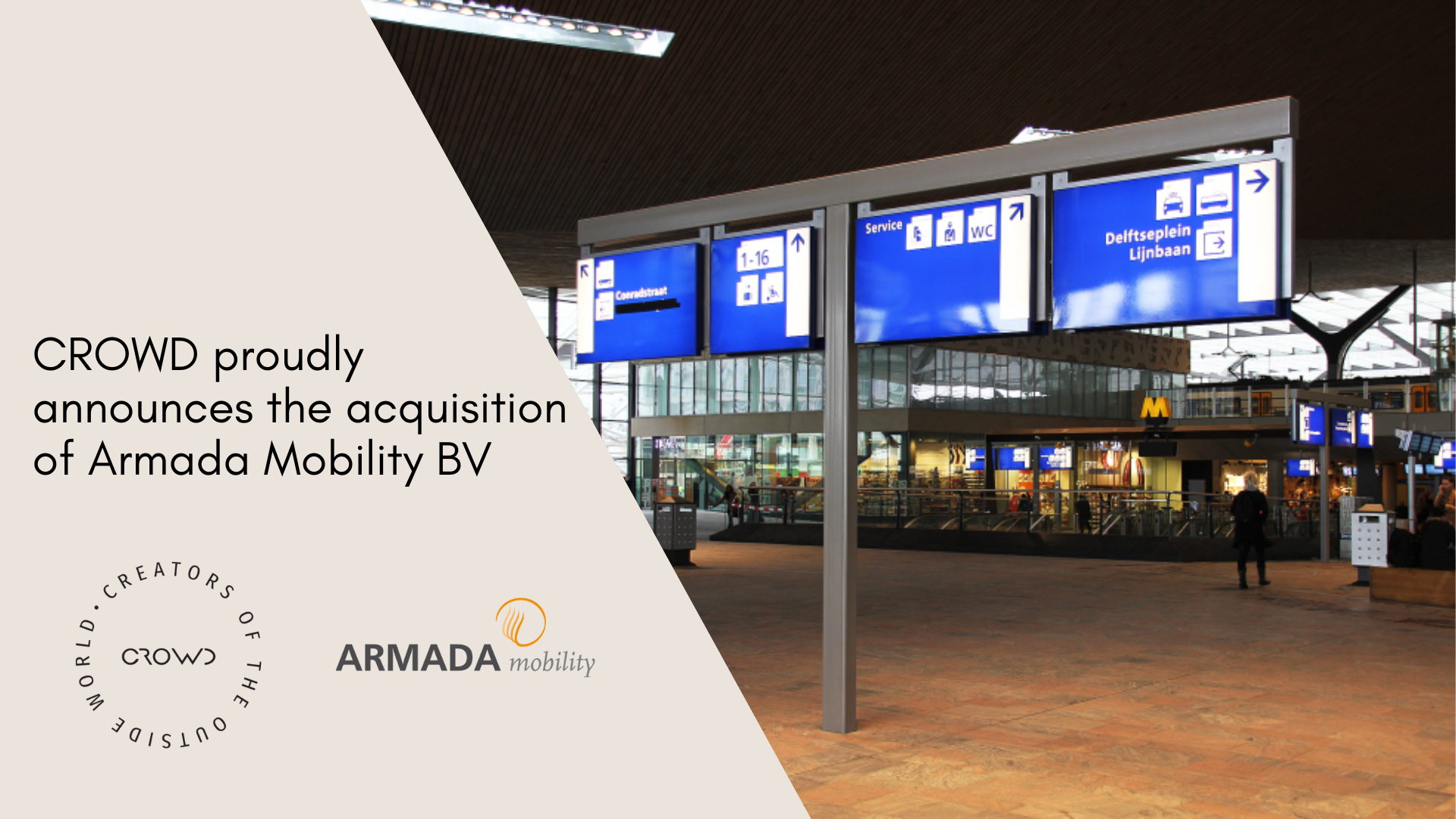 CROWD proudly announces the acquisition of Armada Mobility BV