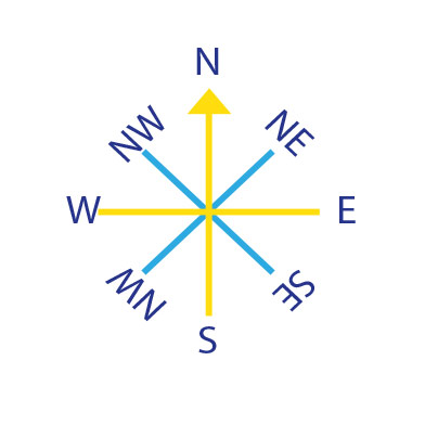 8 Point Line Compass Playground Markings